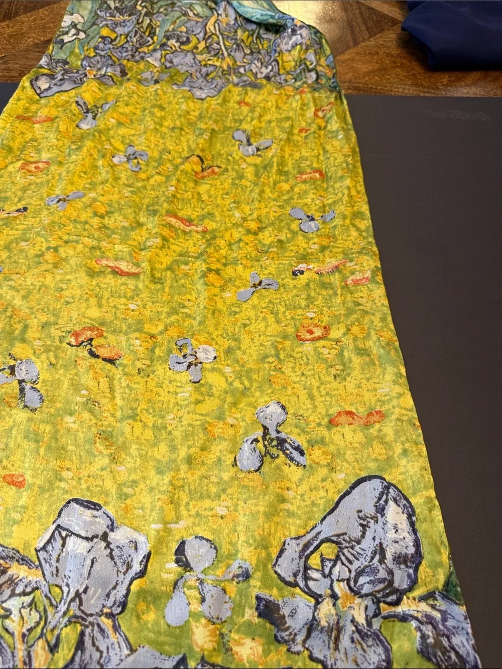 Museum silk scarf Van Gogh print